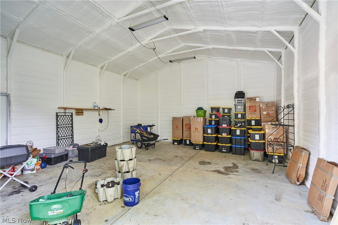 6586 Red Brush Road Ravenna, OH 44266 - Photo 21 of 27 Inside newer detached garage- no electricity