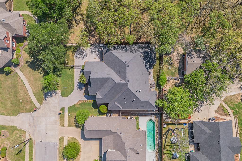 2726 Country Club Road Pantego, TX 76013 - Photo 25 of 26 an aerial view of a house with a yard