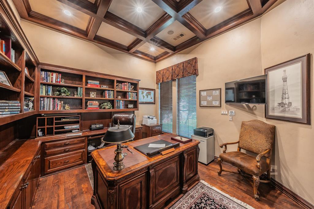 2726 Country Club Road Pantego, TX 76013 - Photo 5 of 26 a reading room with furniture rug and a flat screen tv