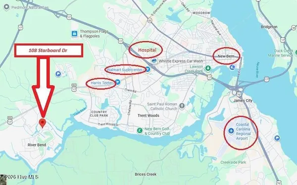 $285,000 | 108 Starboard Drive, New Bern, NC 28562