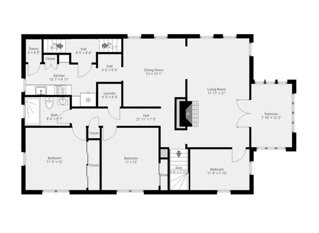 a picture of a floor plan