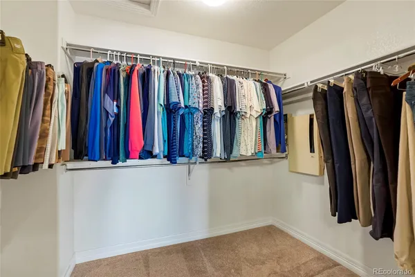 a view of a walk in closet