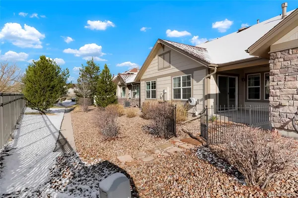 a house view with a outdoor space