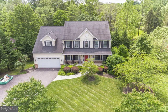 a aerial view of a house