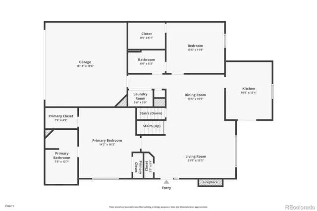 a picture of floor with a white wall and a painting