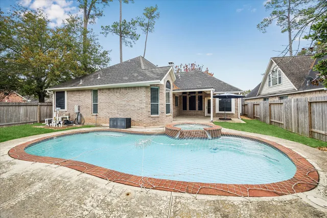 a view of outdoor space yard and swimming pool