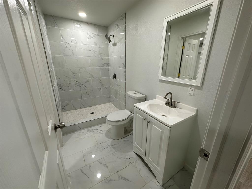 229 Pvt Road, Unit 200 Alvord, TX 76225 - Photo 15 of 25 a bathroom with a sink a toilet and shower