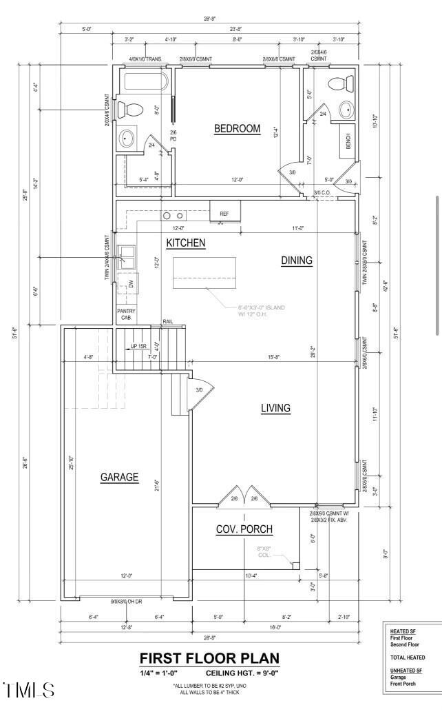 1010 Cook Road Durham, NC 27713 - Photo 64 of 64 FINAL 1010 Cook First Floor Plan