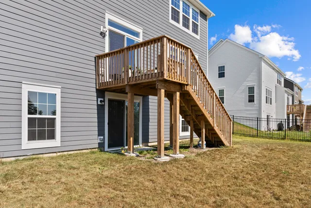 a view of a house with a staircase