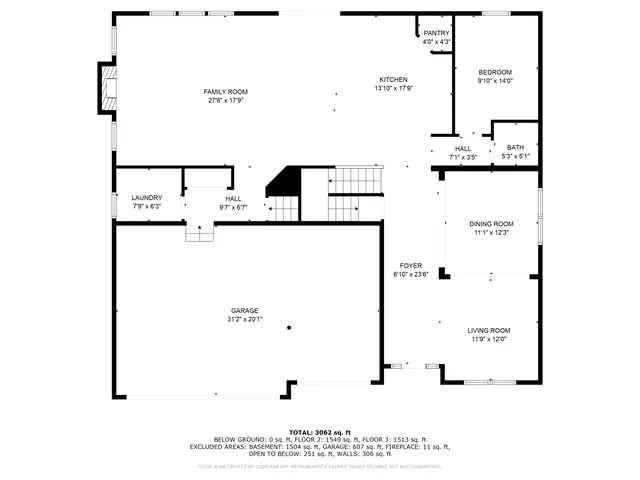 a picture of door with an open kitchen