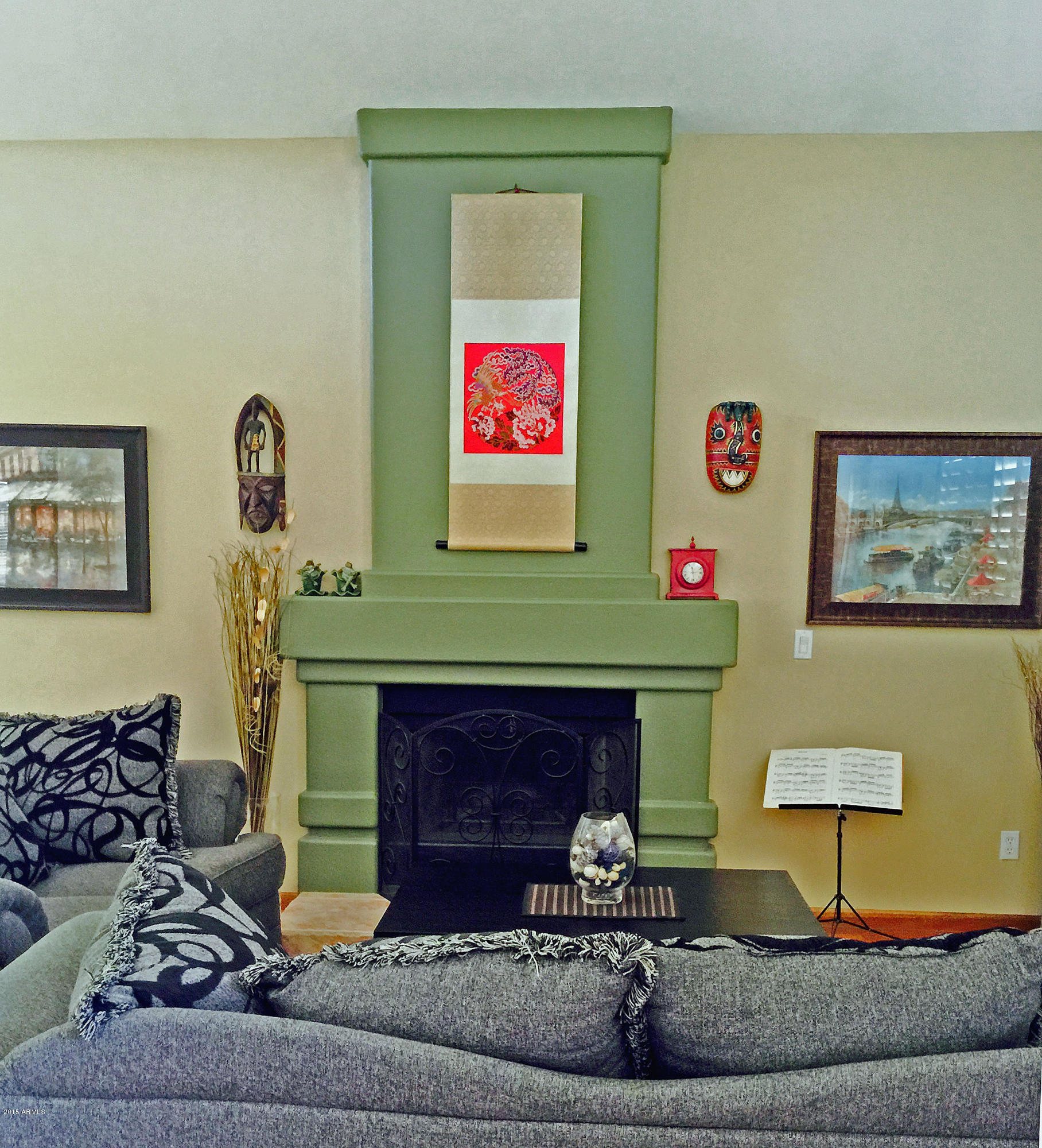 3449 East Clark Road Phoenix, AZ 85050 - Photo 26 of 82 wood-fireplace