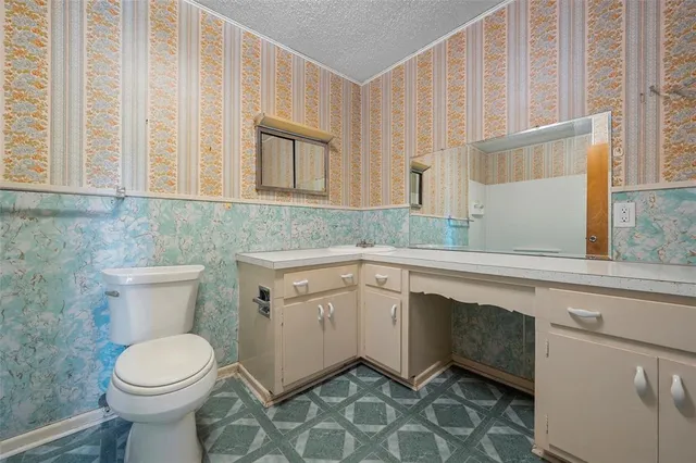 a bathroom with a sink and a toilet