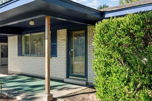 a view of a door of the house