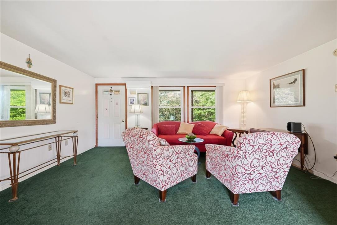 74 Swiss View Road Lehighton, PA 18235 - Photo 7 of 59 Green carpeting and large windows define this comfortable main-level living space.