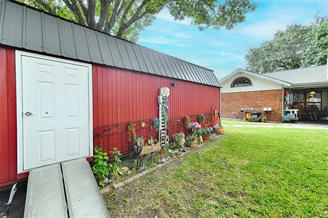 a view of storage and utility room