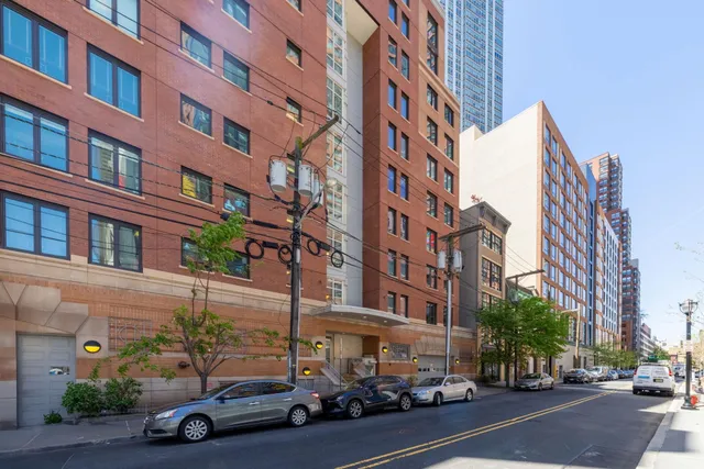 a car parked in front of a building