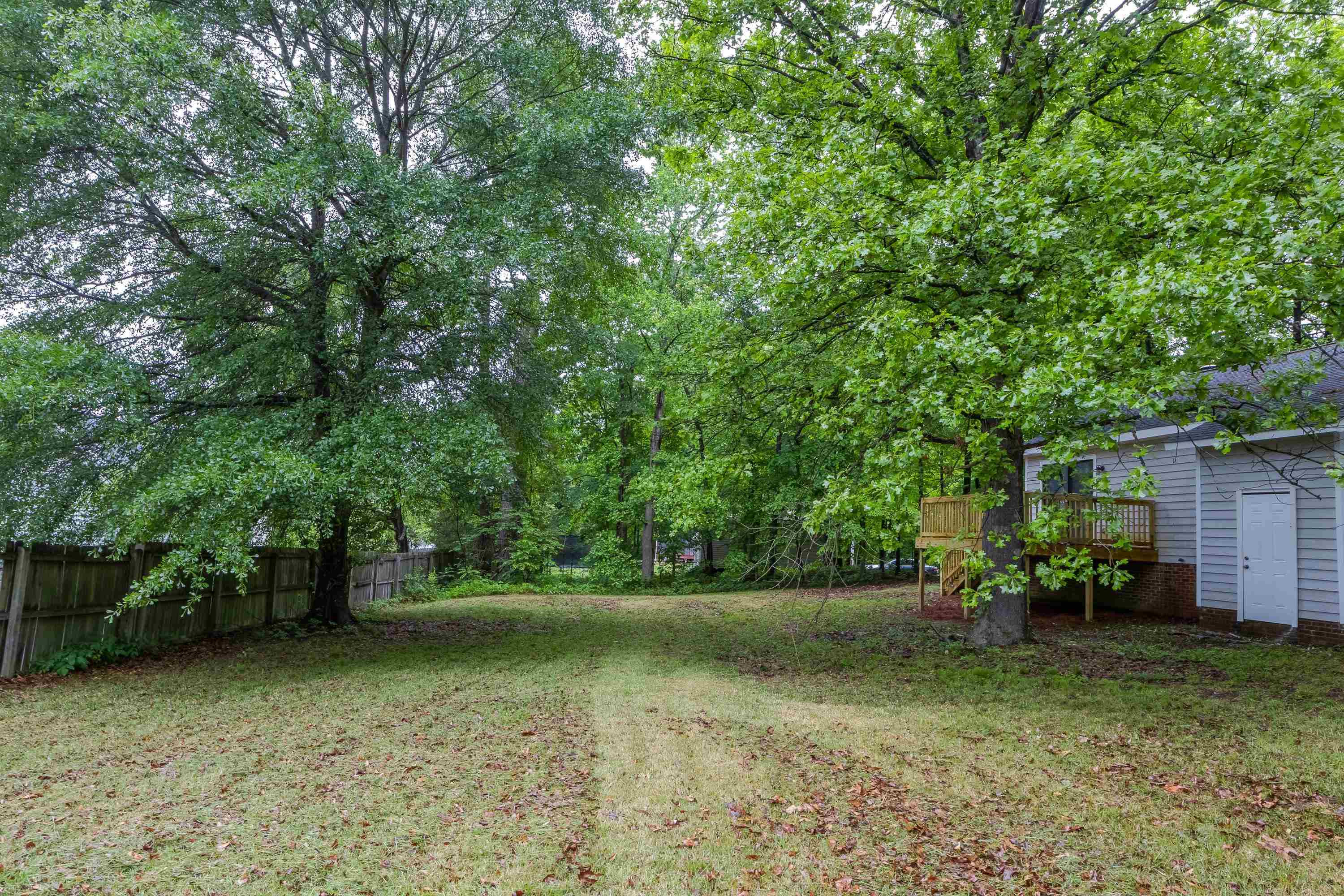 5404 Pear Orchard Lane Raleigh, NC 27616 - Photo 21 of 22 a view of backyard with green space
