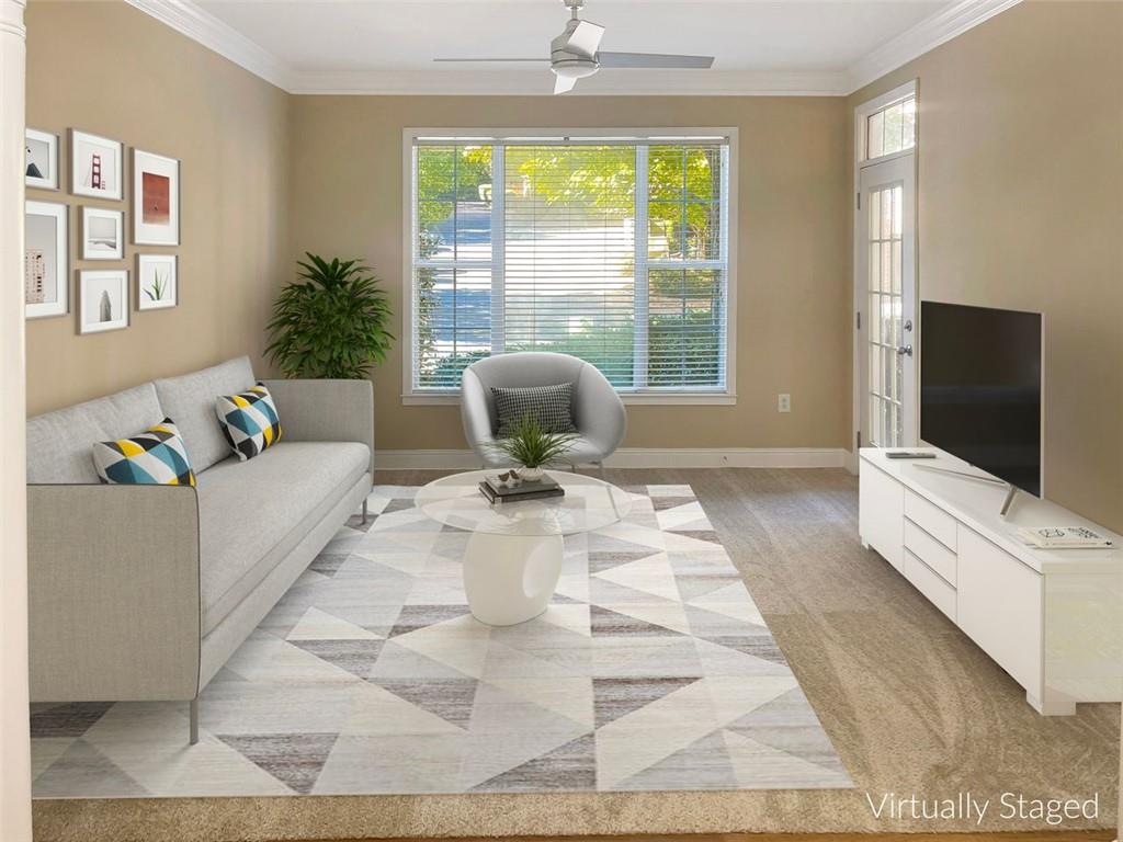 4106 Stratford Commons, Unit 4106 Decatur, GA 30033 - Photo 1 of 1 Living Room (Virtually Staged)