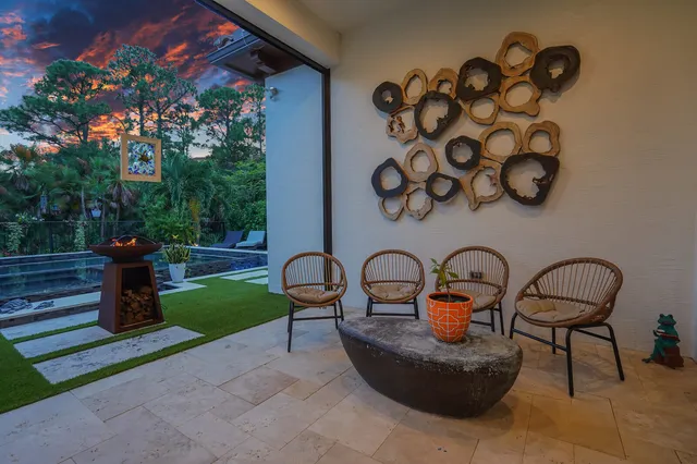 an aerial view of a multi story residential apartment building