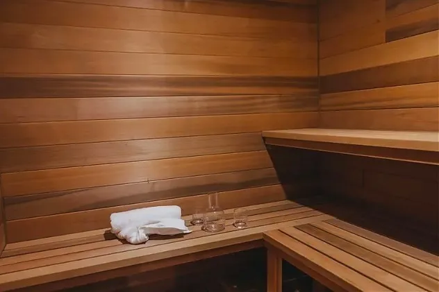 a bathroom with a sink and cabinets