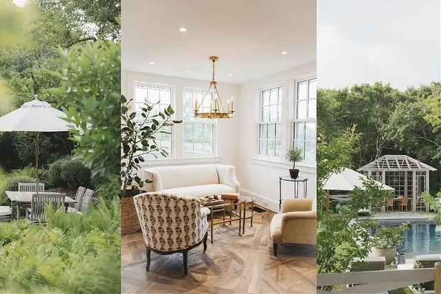 a picture of a bench in front of a building