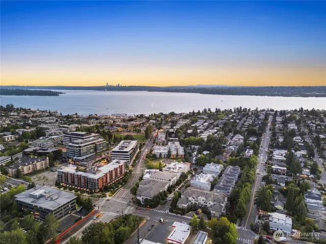 an aerial view of a city