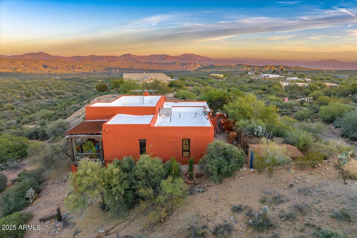 11702 East Blue Wash Road Scottsdale, AZ 85262 - Photo 50 of 50 an aerial view of a house with a garden