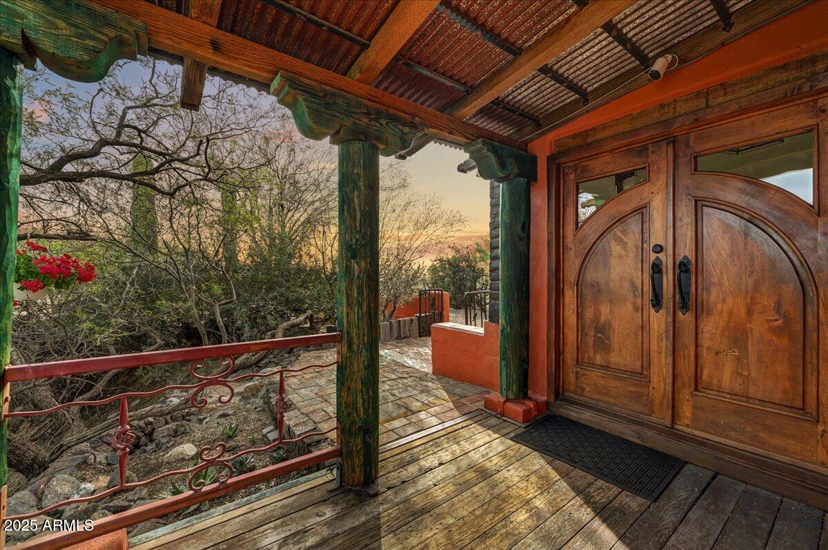 11702 East Blue Wash Road Scottsdale, AZ 85262 - Photo 5 of 50 a view of a porch