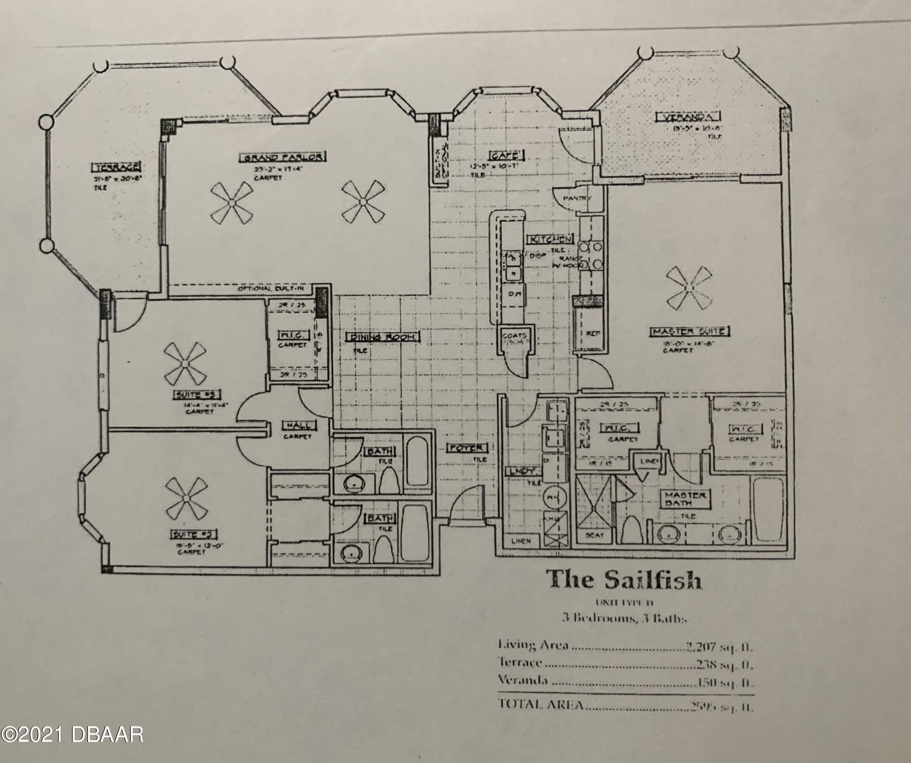4625 Rivers Edge Village Lane, Unit 5201 Ponce Inlet, FL 32127 - Photo 18 of 18 Sailfish floorplan