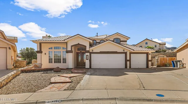 a front view of a house