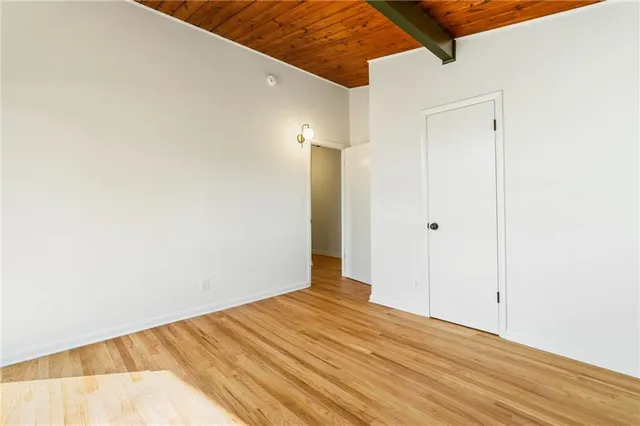 a view of an empty room