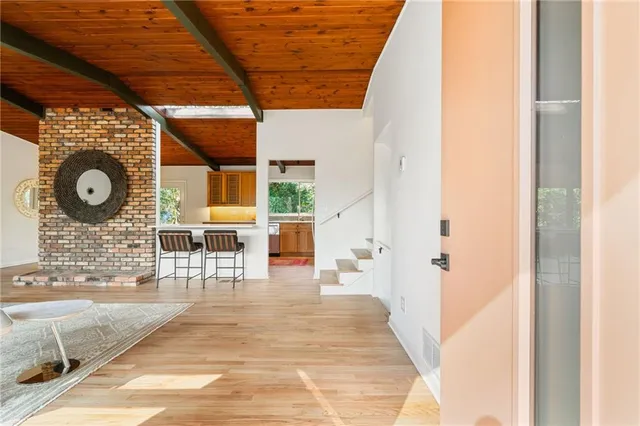 a outdoor space with furniture