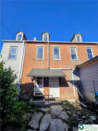 a front view of a house