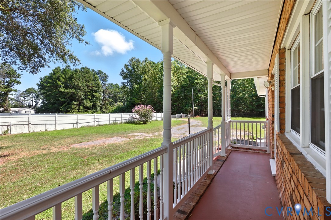 2111 Clary Road Petersburg, VA 23805 - Photo 7 of 47 a view of a porch with a backyard