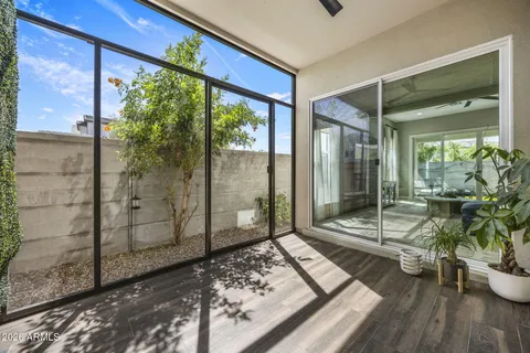 a very nice looking room with a large window
