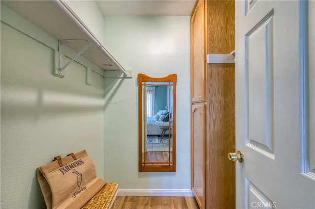 a view of balcony with small garden
