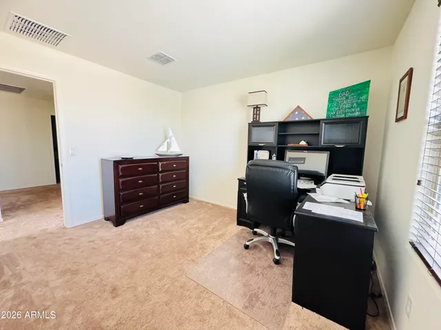 a view of workspace with furniture