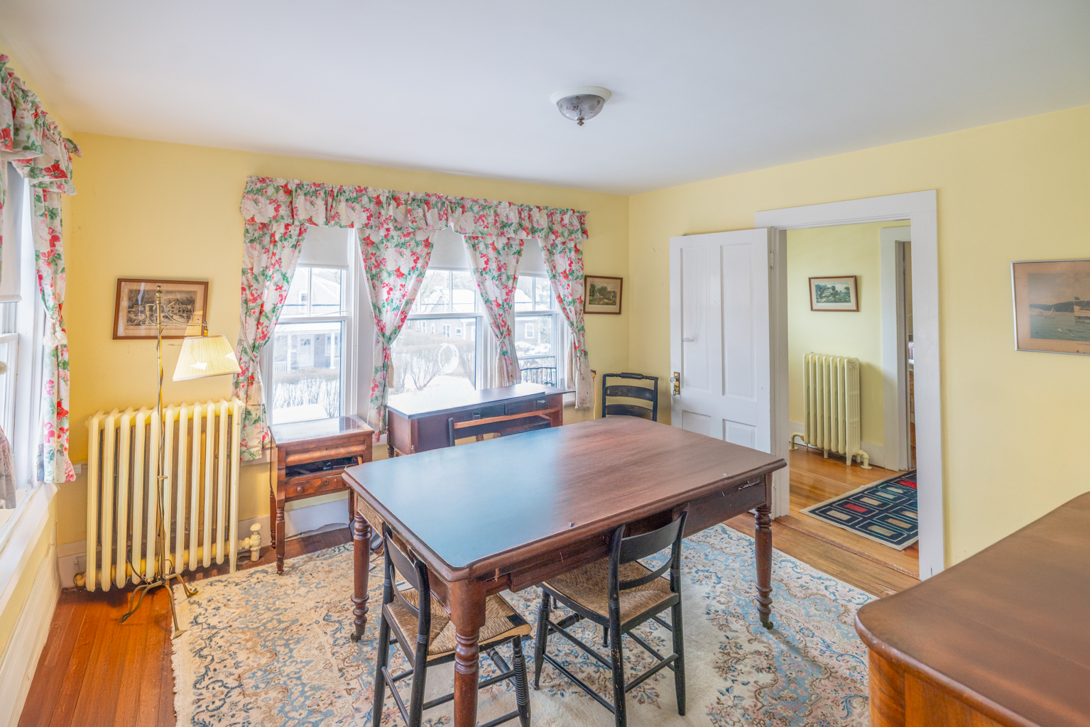 35 West Chester Street Nantucket, MA 02554 - Photo 5 of 14 a view of a dining room with furniture and a window