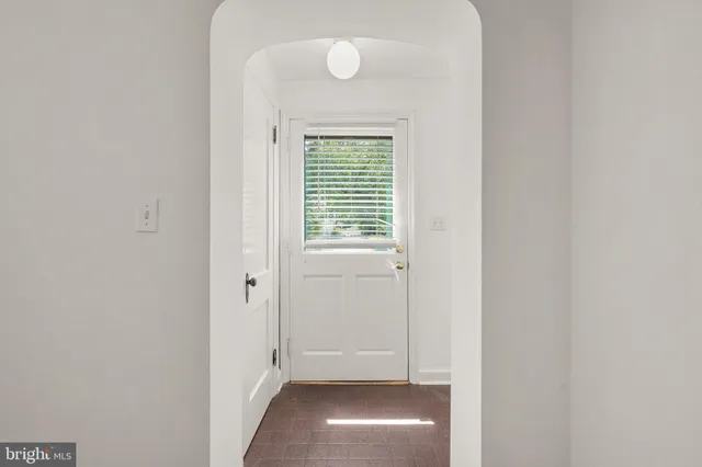 a view of hallway with window