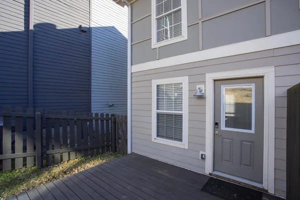 a view of front door of house