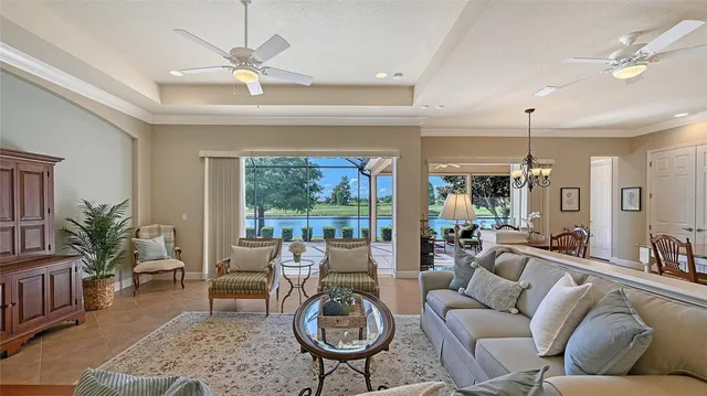 a view of a swimming pool with a yard