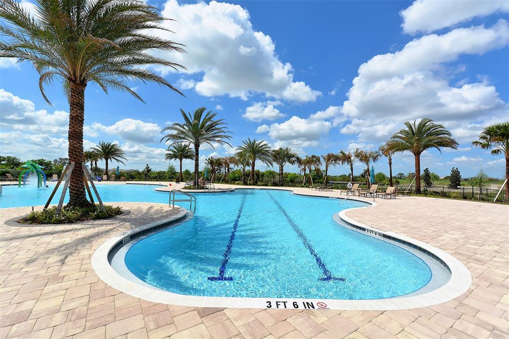 14718 Secret Harbor Place Lakewood Ranch, FL 34202 - Photo 57 of 73 a view of a swimming pool with a yard
