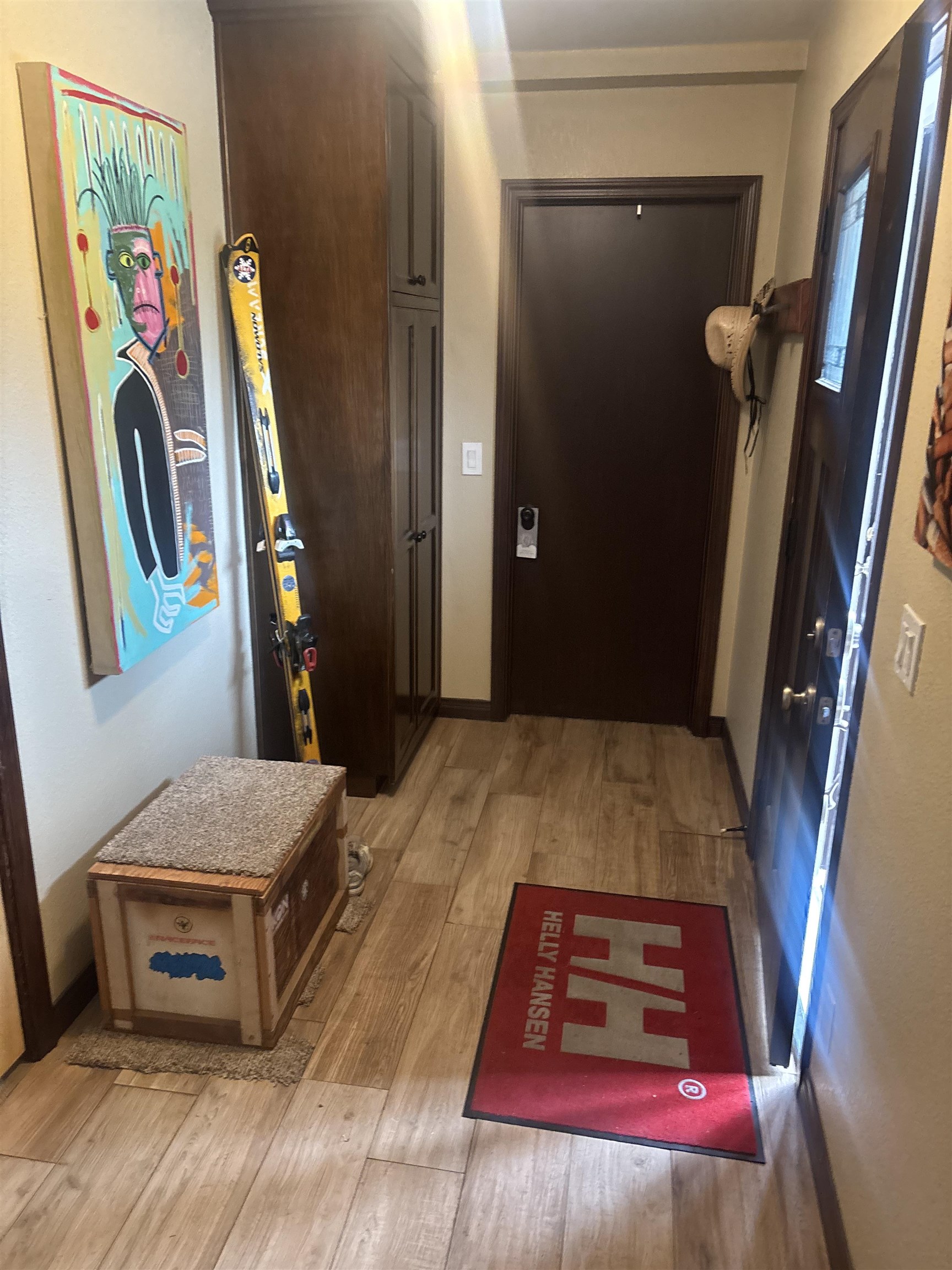 129 Sunny Slopes Road Mammoth Lakes, CA 93546 - Photo 3 of 16 Entryway with light wood-style floors and baseboards