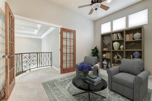 a spacious bathroom with a granite countertop sink a mirror and a bathtub