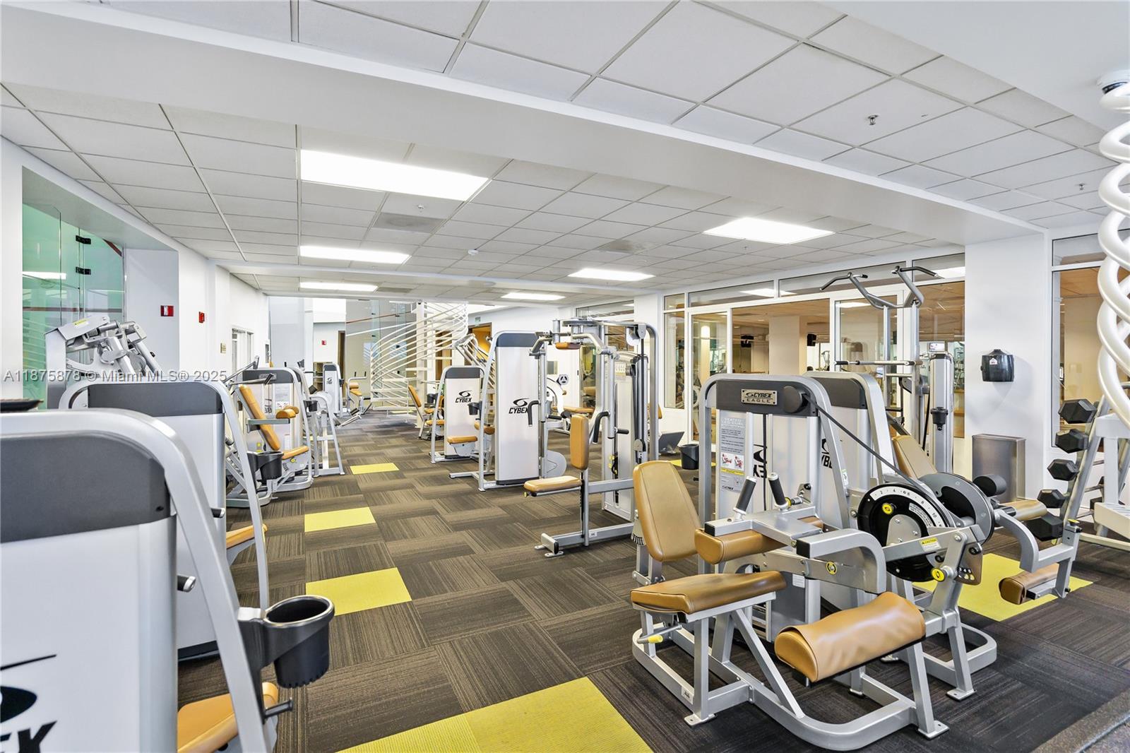 848 Brickell Key Drive, Unit 3803 Miami, FL 33131 - Photo 20 of 42 a view of a room with gym equipment