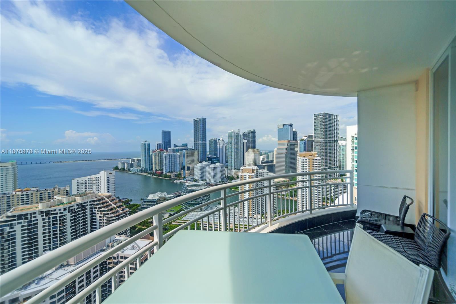 848 Brickell Key Drive, Unit 3803 Miami, FL 33131 - Photo 42 of 42 a view of a city from a balcony