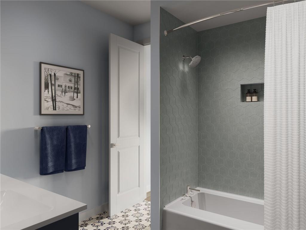 902 Reeb Way Cranberry Township, PA 16066 - Photo 19 of 31 a bathroom with a bathtub and shower