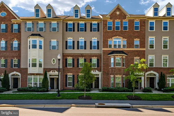 a front view of a residential apartment building