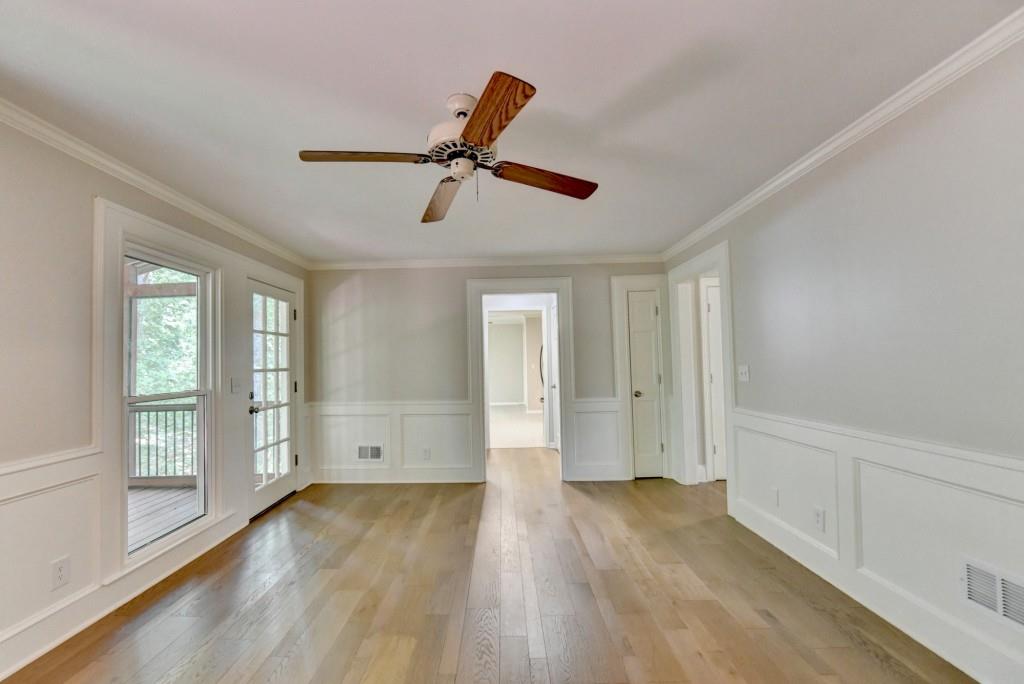 3791 Old Bridge Way Duluth, GA 30096 - Photo 32 of 58 a view of empty room with wooden floor and window