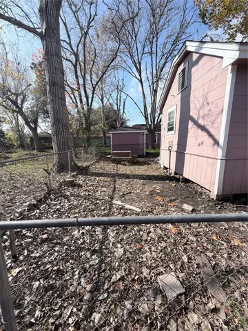 a backyard of a house